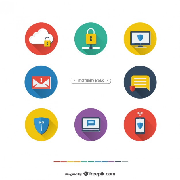 626x626 It Security Icons Vector Free Download