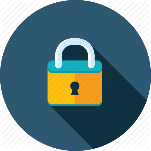 512x512 Confidential, Information, Long Shadow, Padlock, Protection