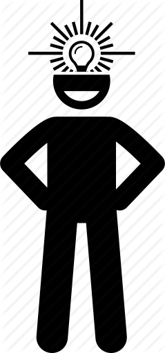 239x512 Bulb, Conscious, Informed, Light, Man, Mindful Icon