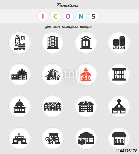 450x500 Infrastructure Icon Set Stock Image And Royalty Free Vector