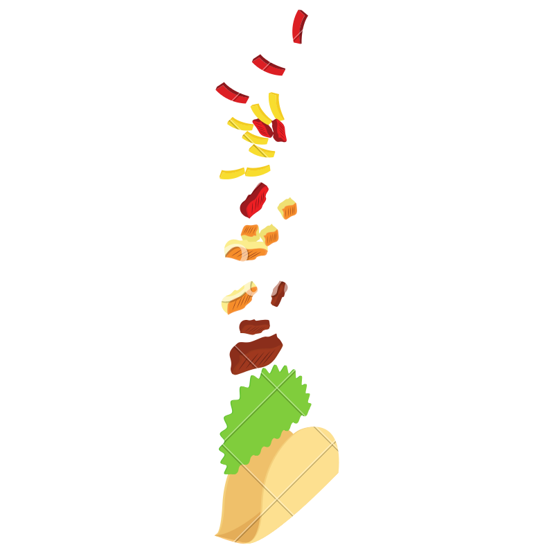 800x800 Taco Ingredients Fast Food Icon