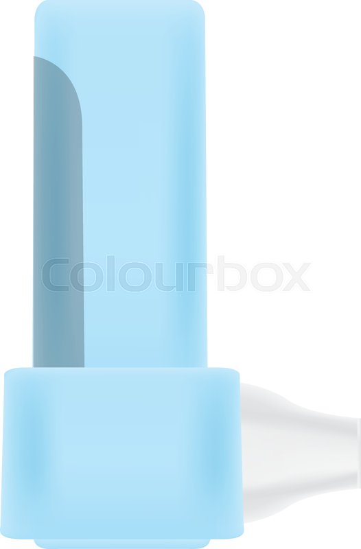 526x800 Asthma Inhaler Icon Realistic Stock Vector Colourbox