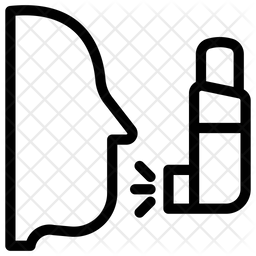 256x256 Inhaler Icon Of Line Style