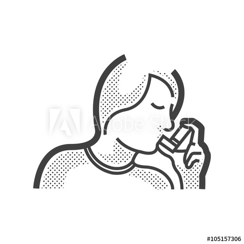 Otolaryngology, Using The Asthma Inhaler Icon 500x500 Otolaryngology, Using The Asthma Inhaler Icon
