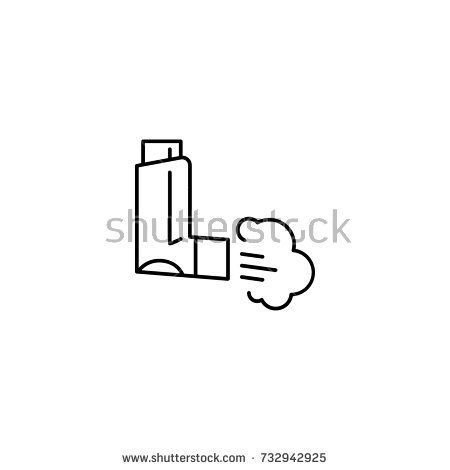 450x470 Inhaler For Asthma Icon Note Taking Asthma