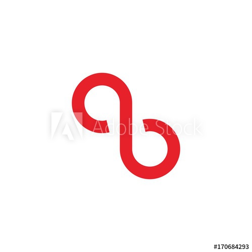 500x500 Infinity Qb Initial Icon Logo Vector