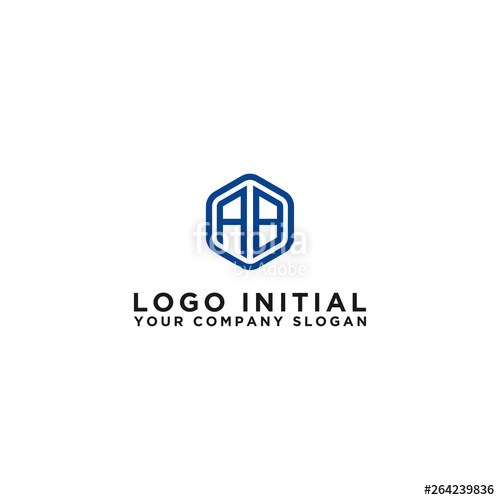 500x500 Letter Ab Initial Icon Monogram Vector Inspirational Logo