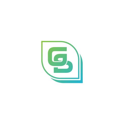 490x490 Letter Gs Initial Logo Template Vector Illustration Icon Element