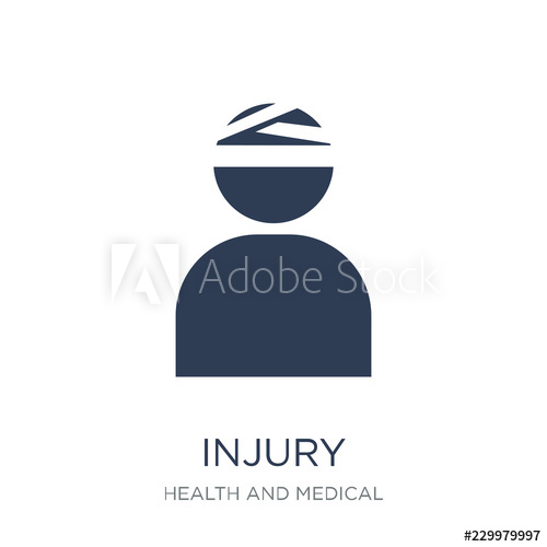 500x500 Injury Icon Trendy Flat Vector Injury Icon On White Background