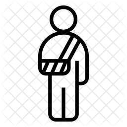 256x256 Accident Injury Icon Of Line Style
