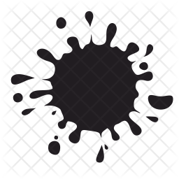 256x256 Ink Drop Icon Of Glyph Style