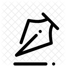 256x256 Ink Pen Icon Of Glyph Style