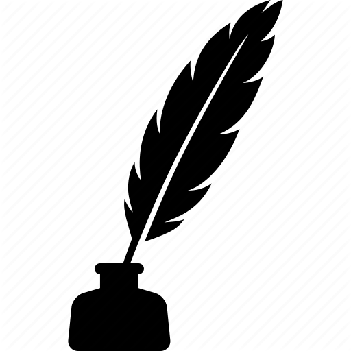 512x512 Calligraphy, Feather, Ink, Inkpot, Pen, Quill, Writing Icon