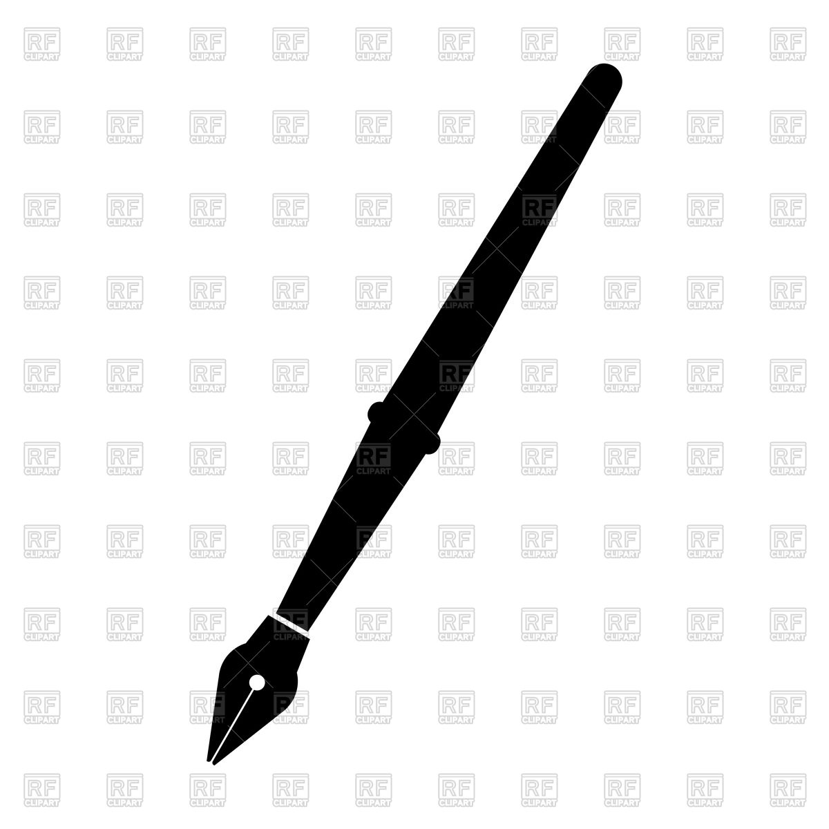 1200x1200 Ink Pen Black Icon Vector Image Of Objects
