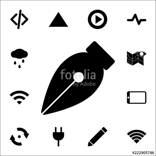 500x500 Ink Pen Pen Icon Web Icons Universal Set For Web And Mobile