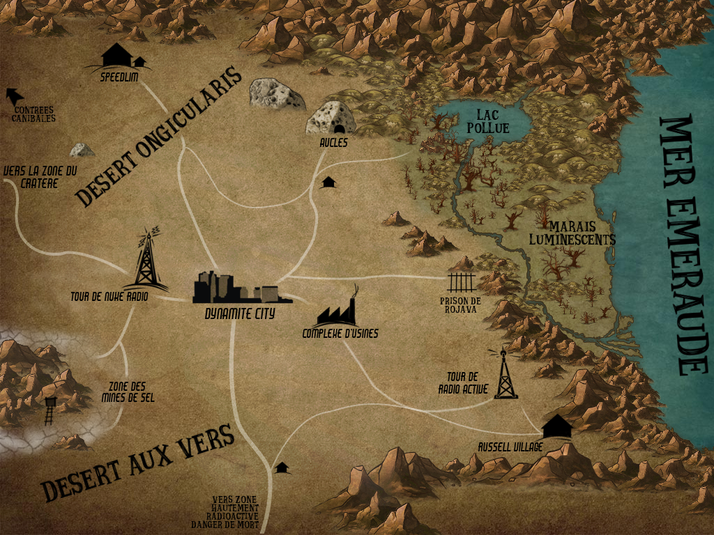 1024x768 I Made A Map For My Personnal Post Apocalyptic Univers I Used