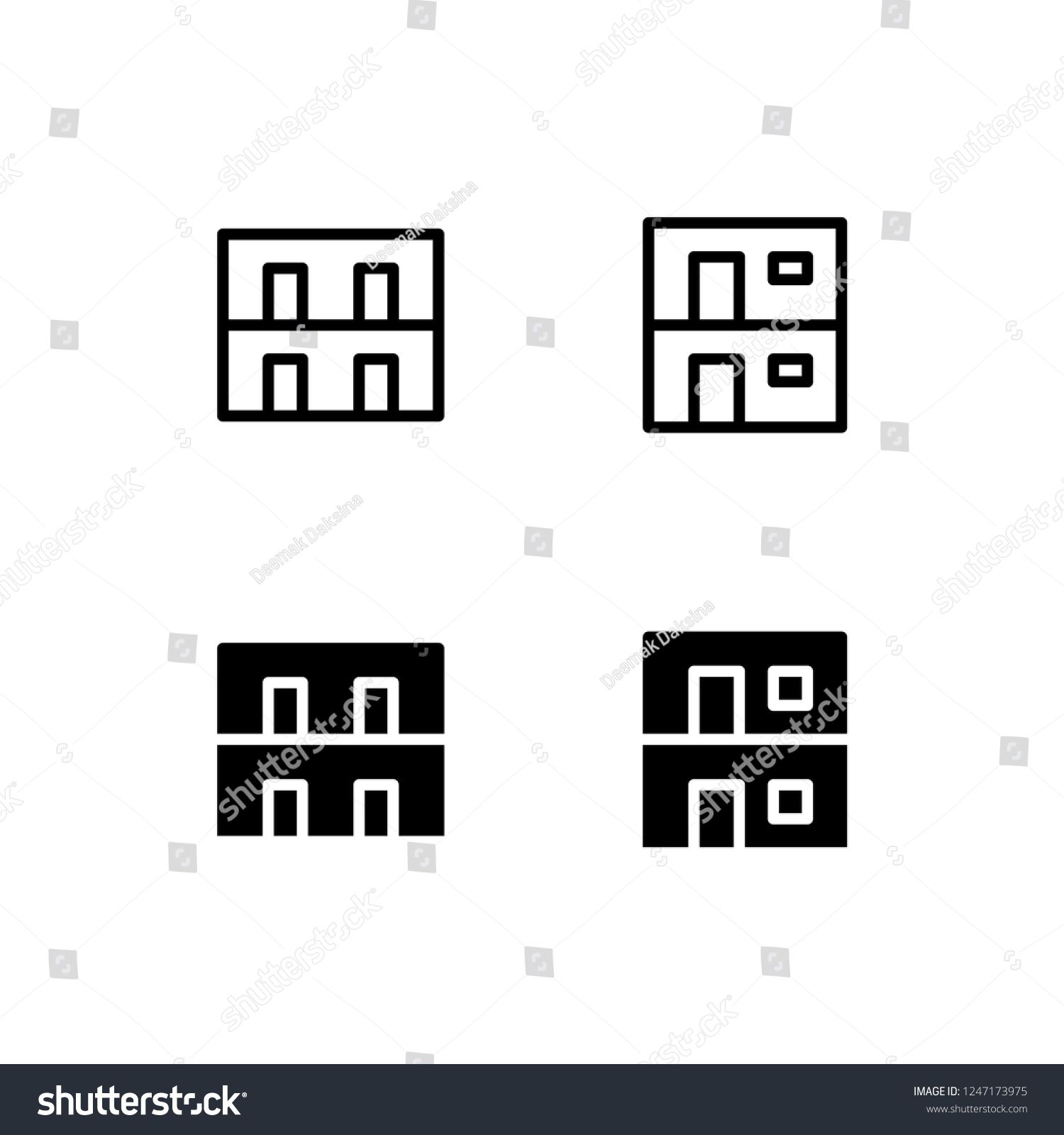 1500x1600 Motel Icon Design Motel, Inn, Lodging, Flat, Hostel, Icon, Logo