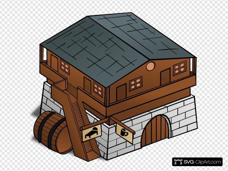800x600 Rpg Map Inn Symbol Clip Art, Icon