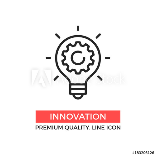 500x500 Vector Innovation Icon Light Bulb And Cog Inside Premium Quality