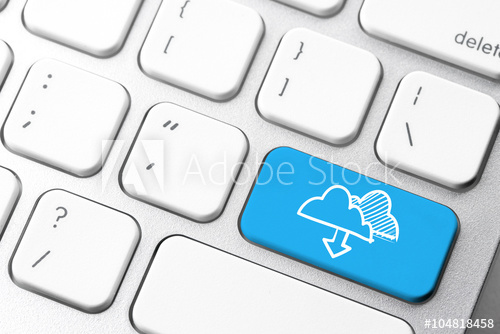 500x334 Could Online Data Icon On Computer Keyboard