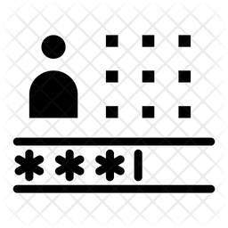 256x256 Input Data Icon Of Glyph Style