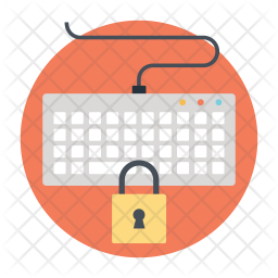 256x256 Secure Data Input Icon Of Flat Style