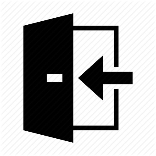 512x512 Admission, Admittance, Arrow, Door, Entrance, Entry, Input Icon