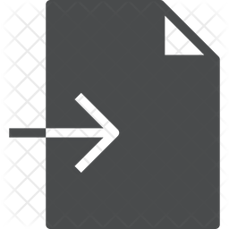 256x256 Insert Into Document Icon Of Glyph Style