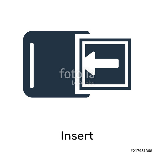 500x500 Insert Icon Vector Isolated On White Background, Insert Sign