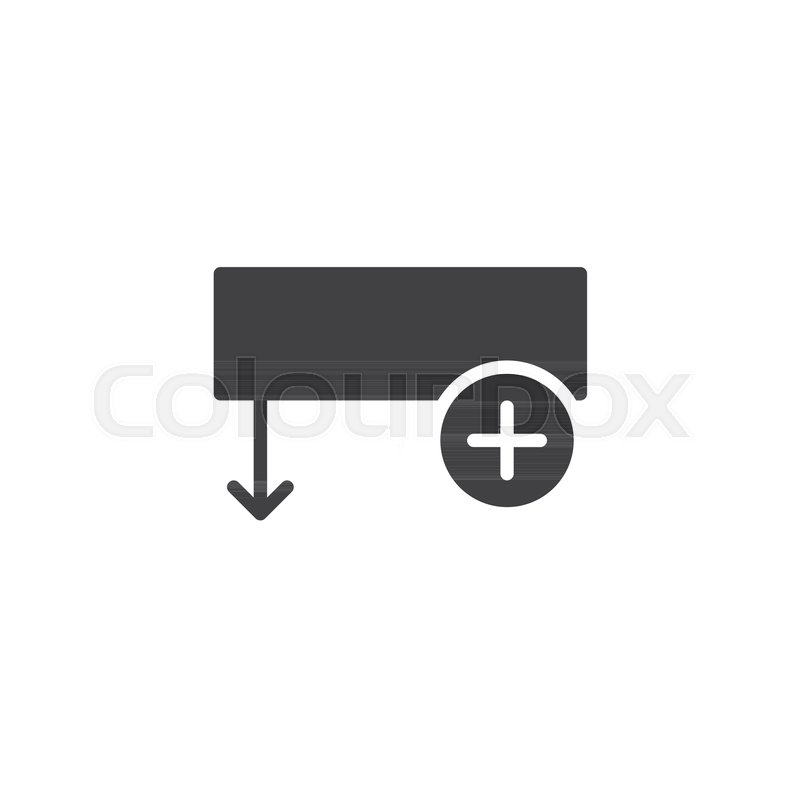 800x800 Insert Column Row Icon Vector, Filled Stock Vector Colourbox