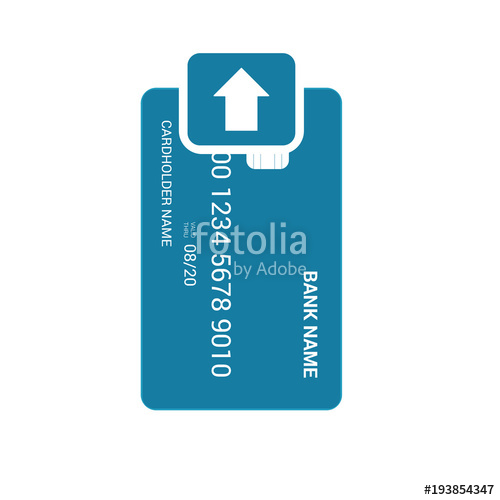 500x500 Bank Card Insert Upload Icon Stock Image And Royalty Free Vector