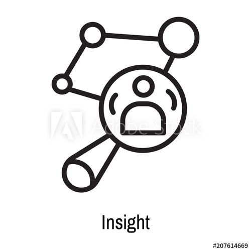 500x500 Insight Icon Vector Sign And Symbol Isolated On White Background