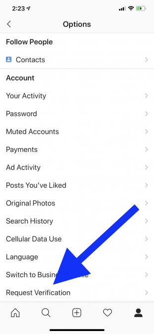 Here's How To Get Verified On Instagram 310x671 Here's How To Get Verified On Instagram
