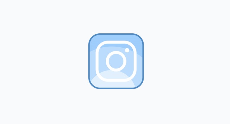 Instagram Blue Icon At Collection Of Instagram Blue