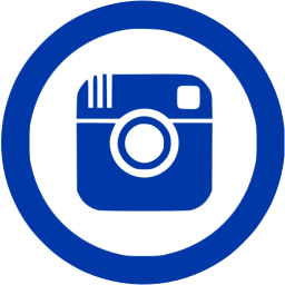 256x256 Royal Azure Blue Instagram Icon