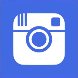 256x256 Royal Blue Instagram Icon
