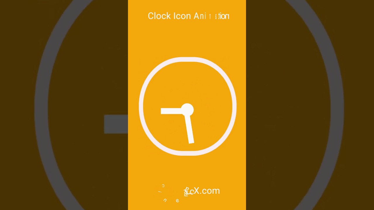 Clock Icon Animation For Instagram Story 1280x720 Clock Icon Animation For Instagram Story