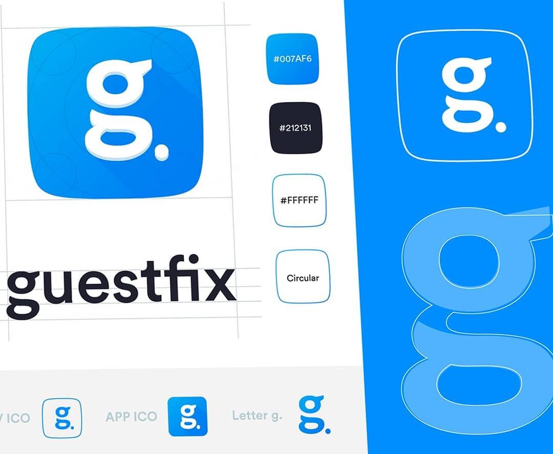 1080x886 Uiux Designer On Instagram Identity For Guestfix
