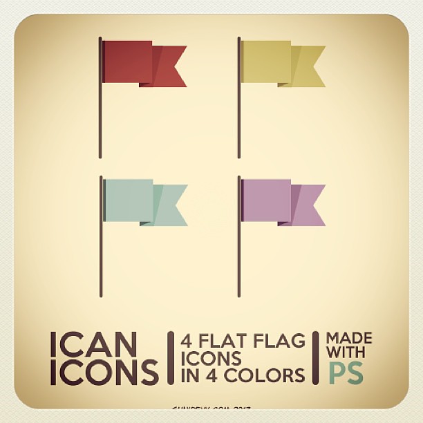 612x612 Color Flat Flag Icons