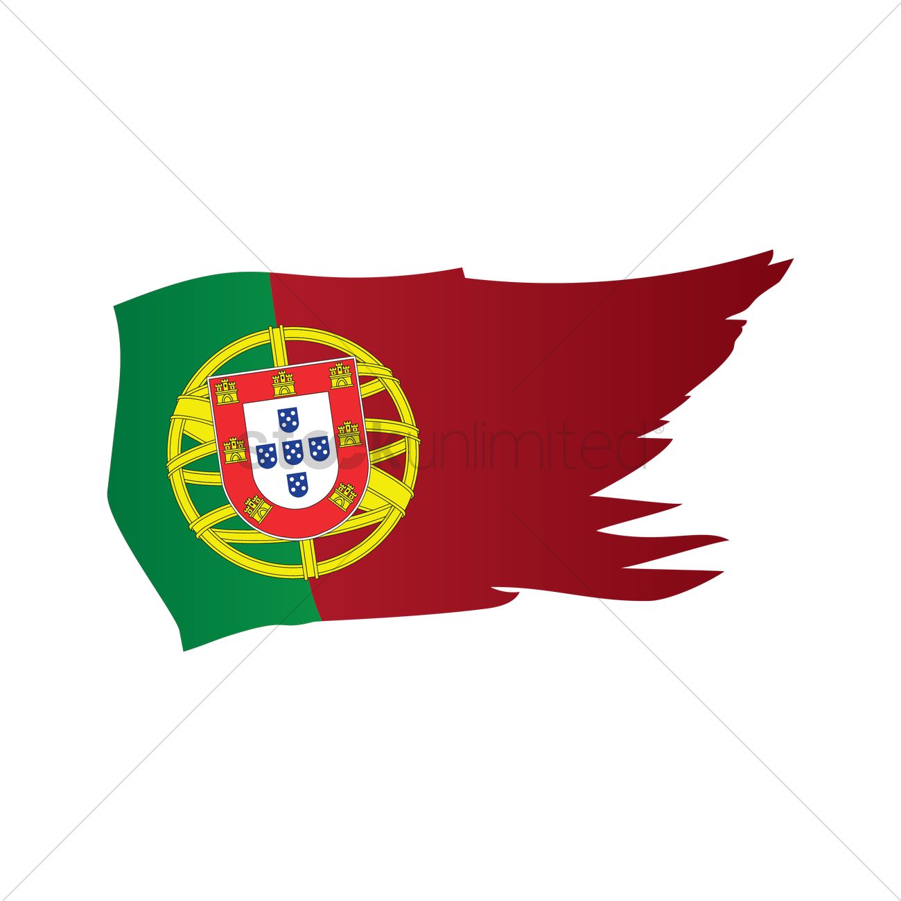 1300x1300 Portugal Flag Icon Vector Image