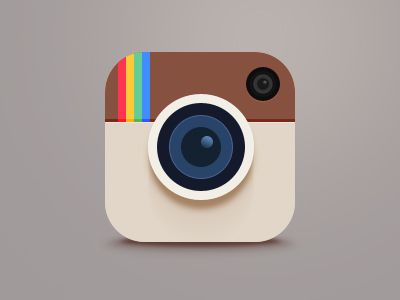 400x300 Instagram Flat Icon Design