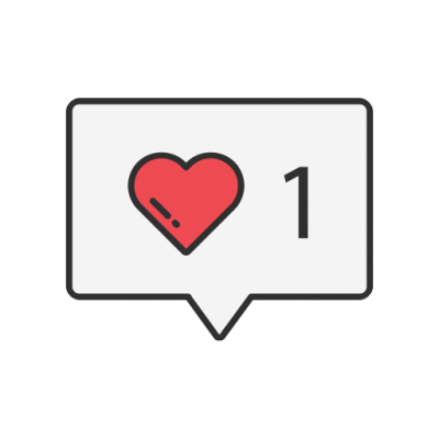 instagram red button png