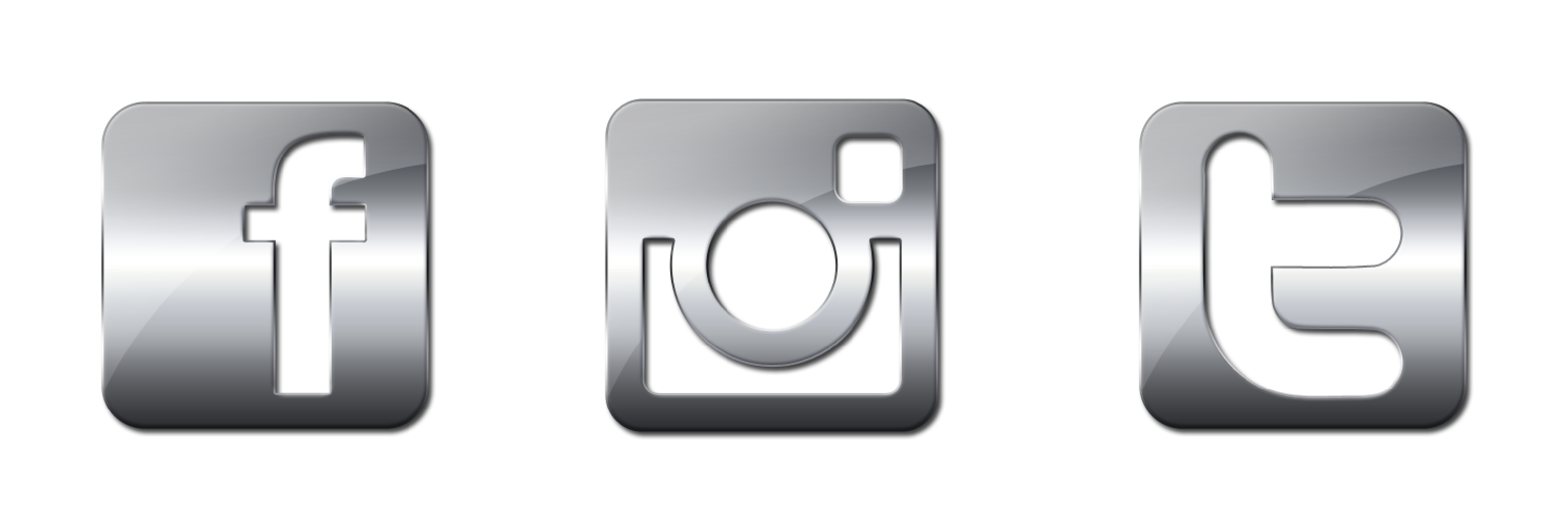 3001x1016 Pics For Gt Facebook Twitter Instagram Icons Black And White Logo