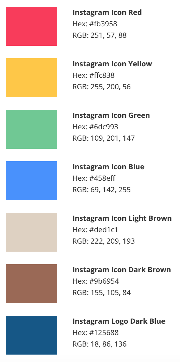 630x1266 Instagram Colour Palette