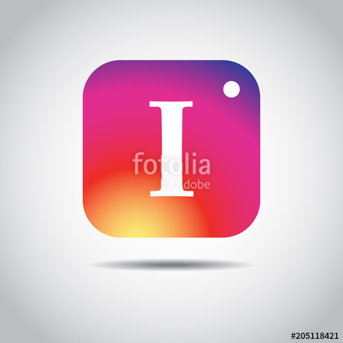 500x500 Social Media Instagram Icon Colour Gradient Icon Color Stock