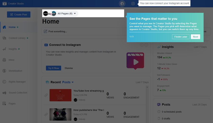 900x520 How To Connect Instagram To Facebook Creator Studio To Post