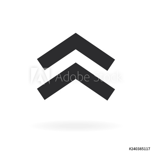500x500 Vector Scroll Pictogram Isolated On Background For Instagram