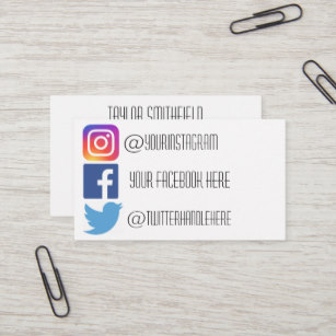 307x307 Instagram Business Cards