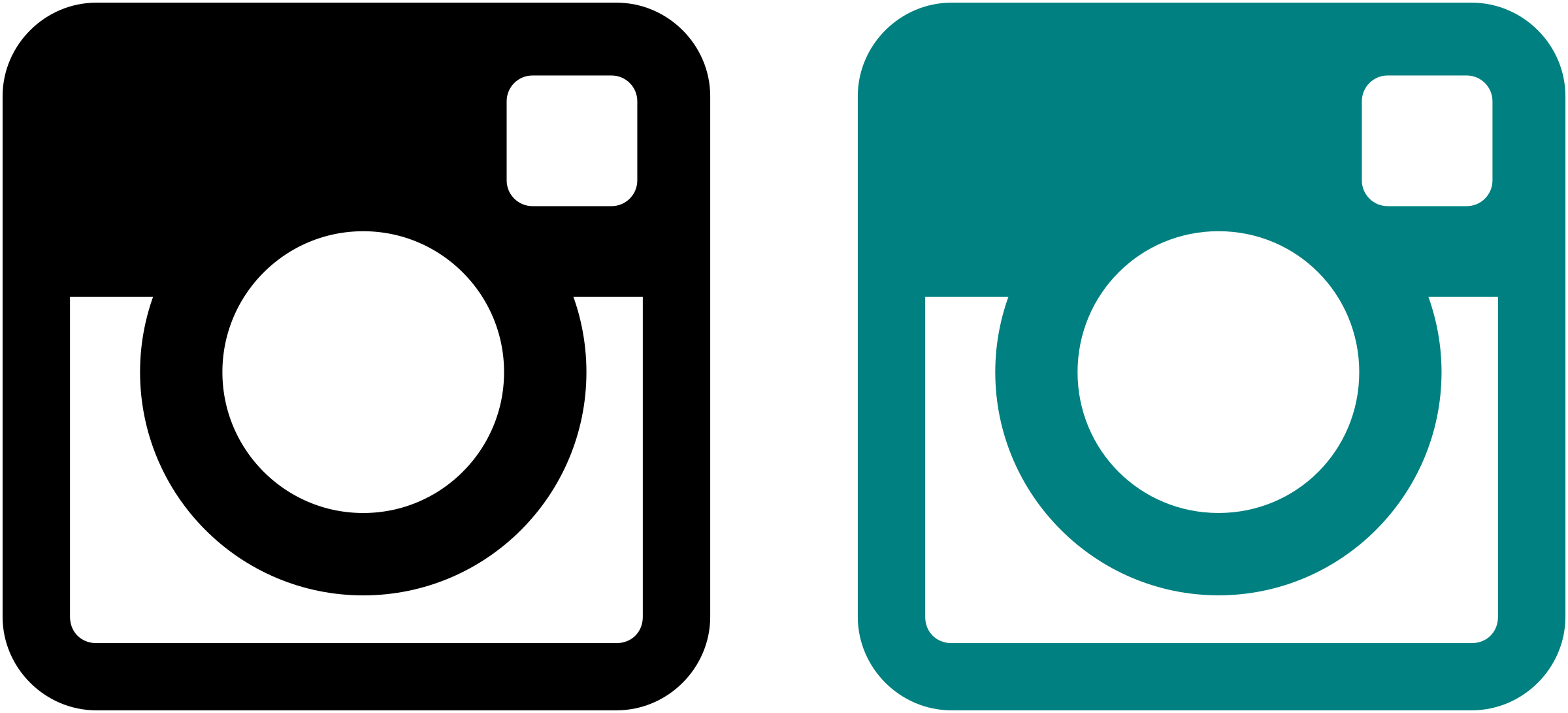 2400x1091 Clip Transparent Download Of Instagram Icon Png Files, Free Clip