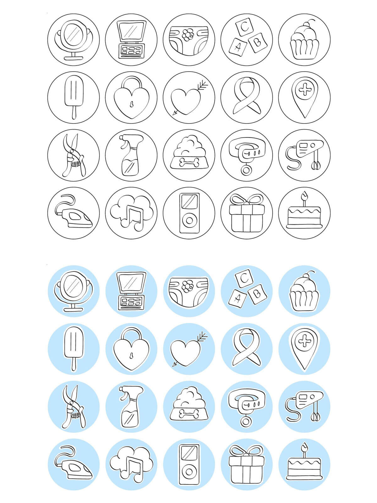 1200x1599 Free Instagram Highlight Icons